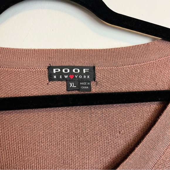 POOF Mauve Balloon Sleeve Long Sleeve Sweater Size XL Women - Picture 3 of 8